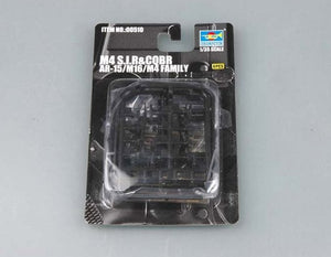 Trumpeter 00510 American machine gun AR-15/M16/M4 FAMILY M4 S.I.R and COBR 1/35