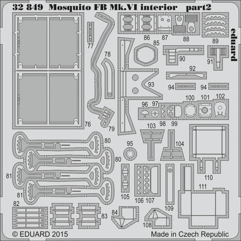 Eduard 32849 Mosquito FB Mk. VI interior – imagen 2