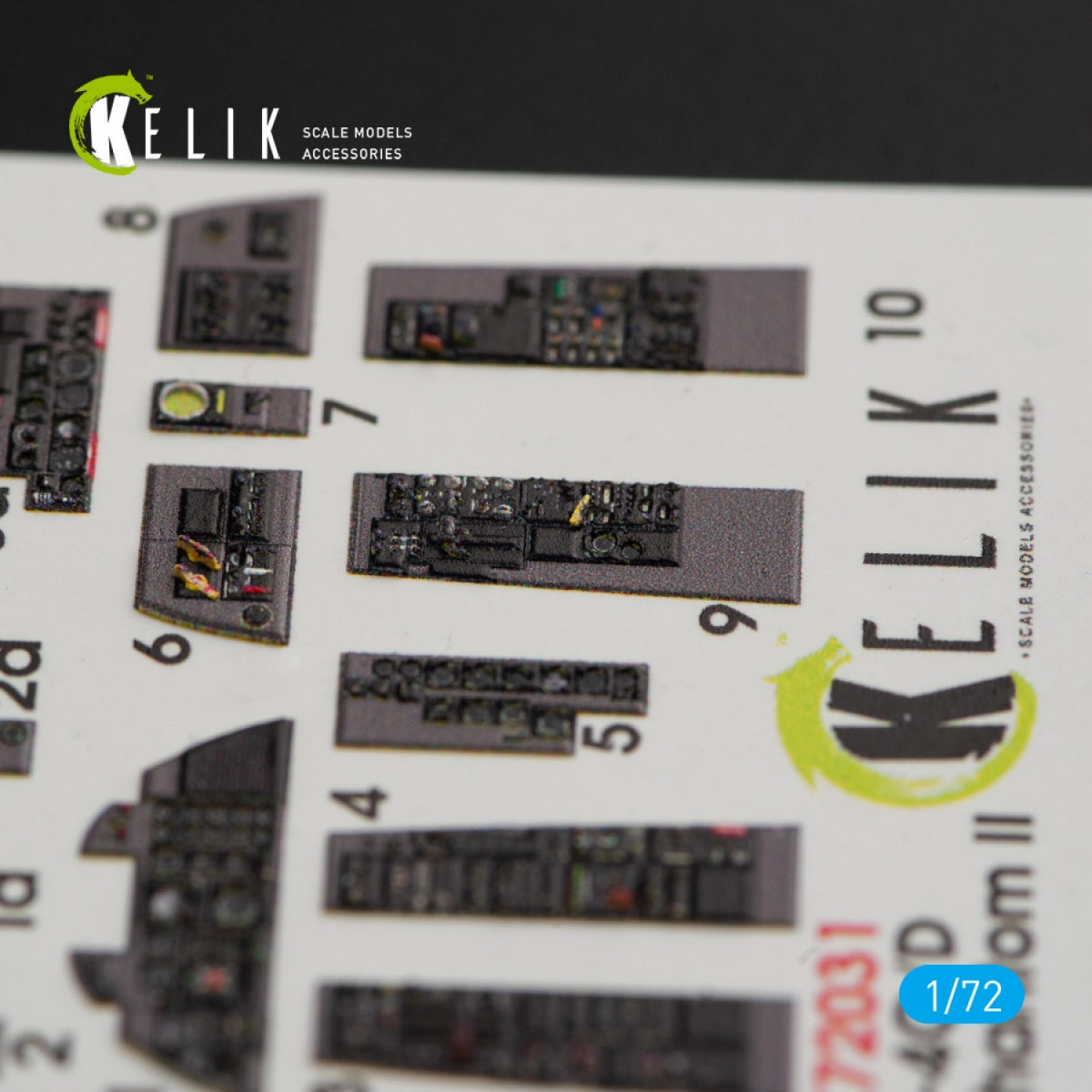KELIK K72031 F-4(C,D) &amp;quot;PHANTOM II&amp;quot; INTERIOR 3D DECALS FOR HASEGAWA KIT 1/72 – immagine 4