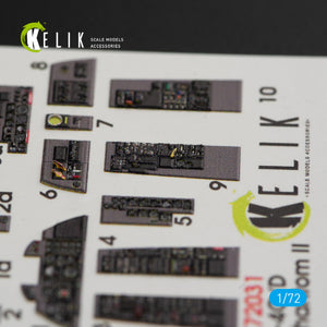 KELIK K72031 F-4(C,D) &amp;quot;PHANTOM II&amp;quot; INTERIOR 3D DECALS FOR HASEGAWA KIT 1/72 – immagine 4