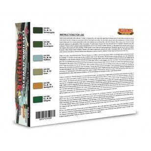 Lifecolor CS06 Acrylic paint set German Aircraft WWII Set 1 6x22ml – imagen 2