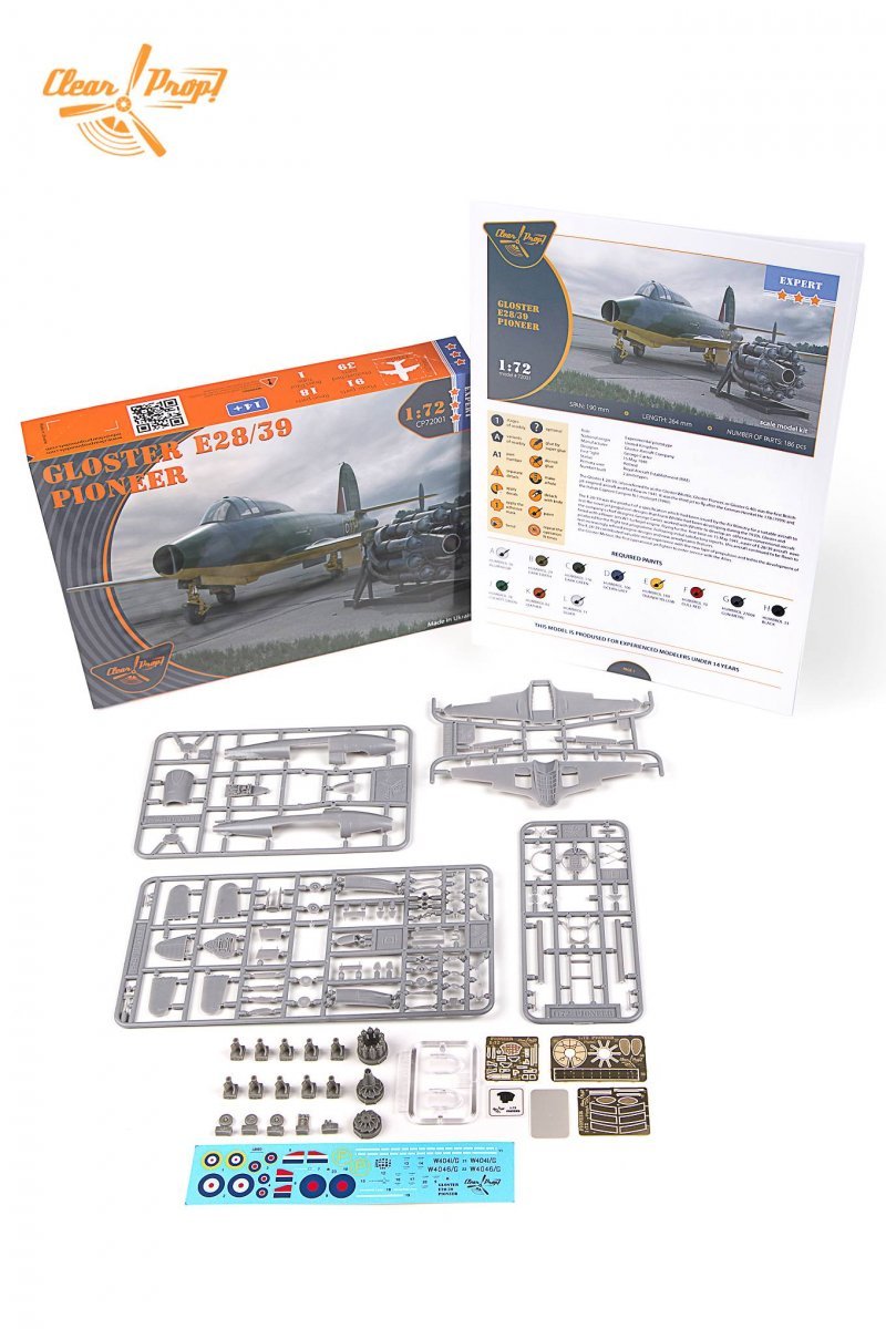 Propulseur transparent ! Kit expert GLOSTER E28/39 PIONEER CP72001 au 1/72 – image 3