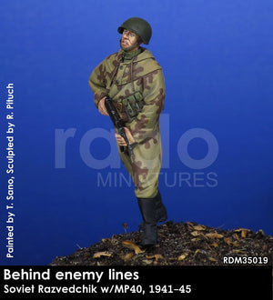 RADO Miniatures RDM35019 Soviet Razvedchik w/MP40, (1941-45) 1/35 – Bild 2
