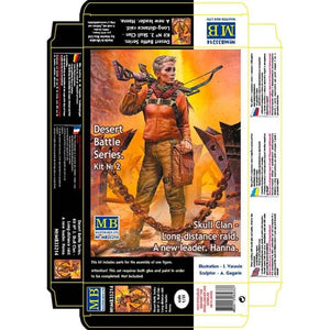 Master Box 35214 Post-apocalyptic fiction. Desert Battle Series. Skull Clan - Long distance raid. Kit No.2 A new leader. Hanna 1/35 – image 2