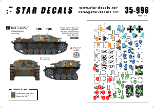 Star Decals 35-996 STURM 4 StuG III Ausf B 1/35 – immagine 2