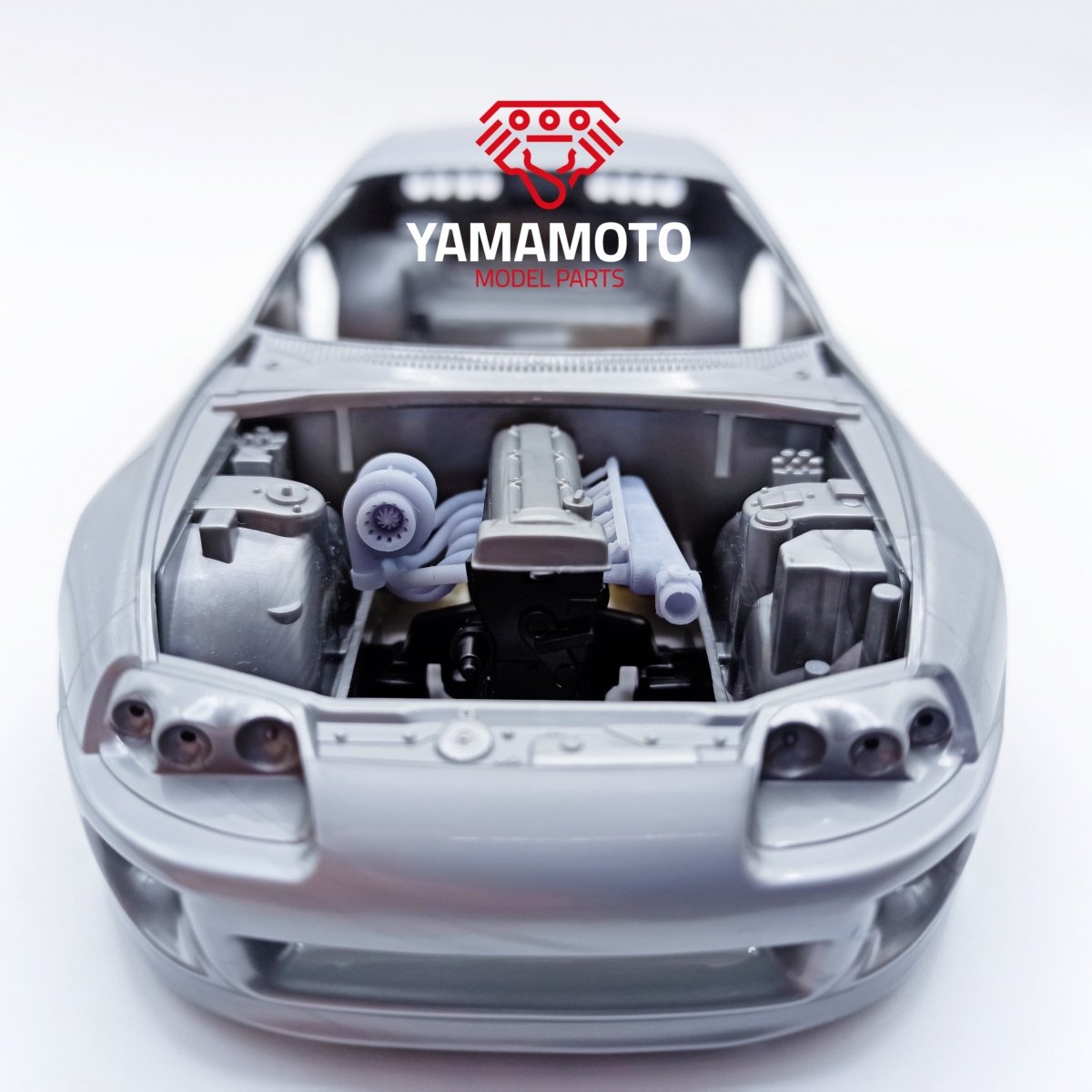 Yamamoto YMPTUN42 Turbo Kit 2JZ Toyota Supra for Tamiya 24123 1/24 – imagen 2