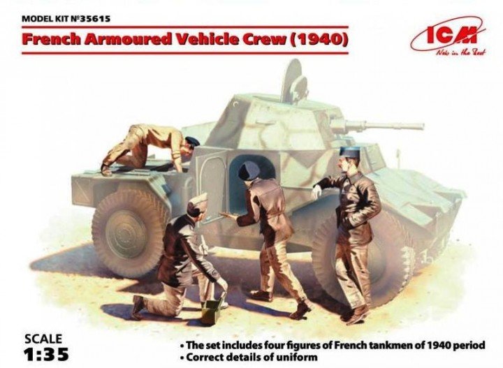 ICM 35615 French Armored Vehicle Crew (1940) 1/35