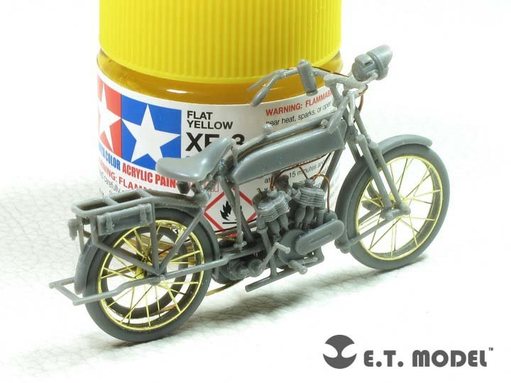 E.T. Model E35-255 WWI Peugeot 1917 750 cc 2 cyl Motorcyle (For MENG HS-005) 1/35 – immagine 4