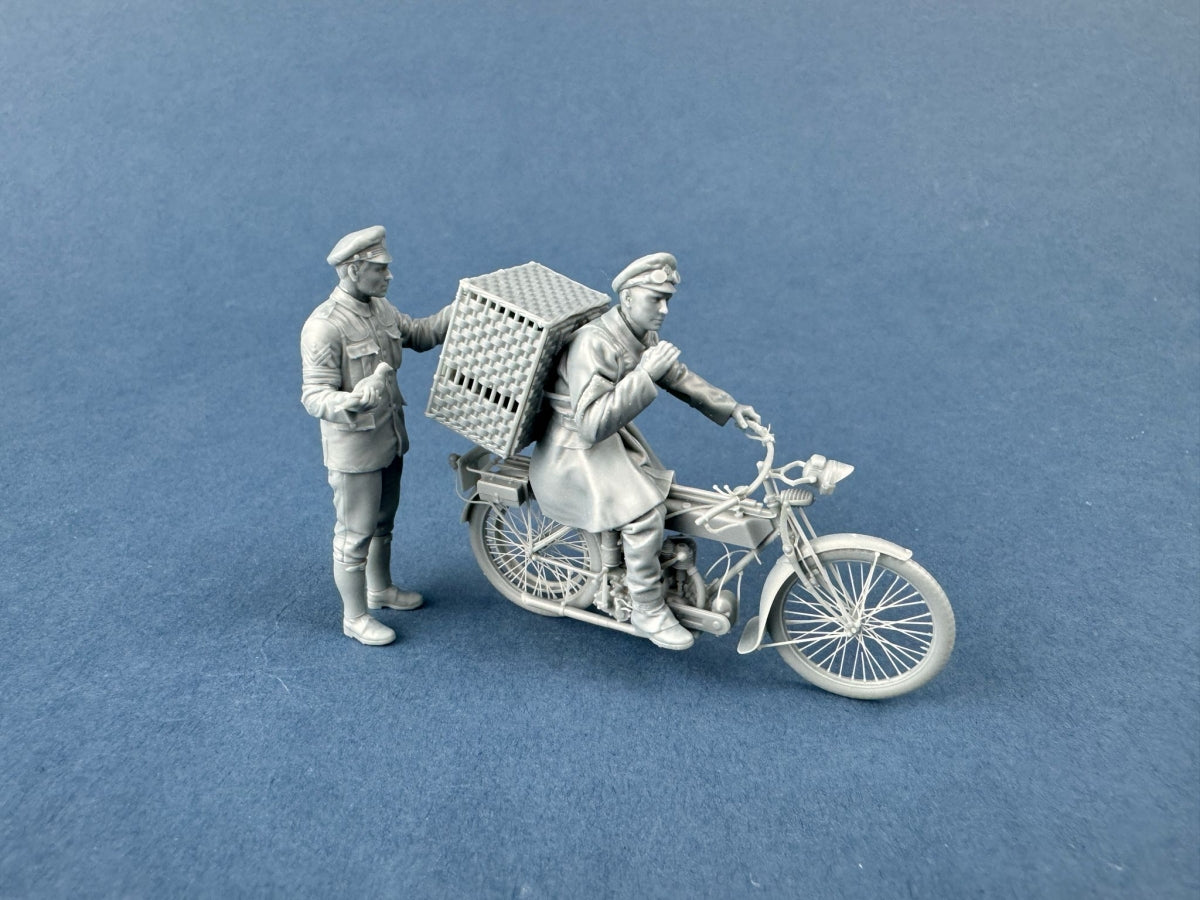 Copper State Models F32-062 British Dispatch Rider taking carrier pigeons to the front line 1/32 – imagen 3