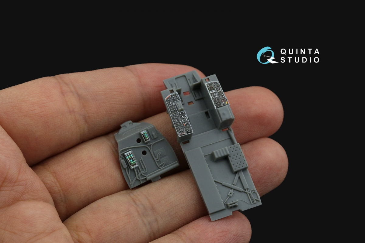 Intérieur imprimé en 3D et coloré sur papier décalcomanie Quinta Studio QD72079 F-15C Early/F-15A/F-15J early (GWH) 1/72 – image 10
