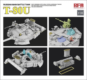 Rye Field Model 5105 Russian Main Battle Tank T-80U 1/35 – immagine 6