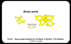 Aber 16021 Pz.Kpfw.V Panther Early model - Shackles 1/16 – imagen 4