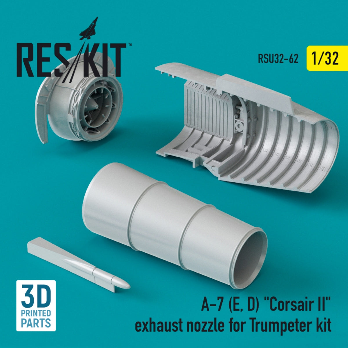 RESKIT RSU32-0062 A-7 (E, D) « CORSAIR II » TUYAU D&amp;#39;ÉCHAPPEMENT POUR MAQUETTE TRUMPETER 1/32 – image 2