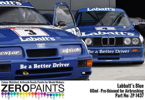 Zero Paints ZP-1437 - Labatt&amp;#39;s Blue Paint (BMW M3, Ford Sierra RS500 Cosworth) 60ml