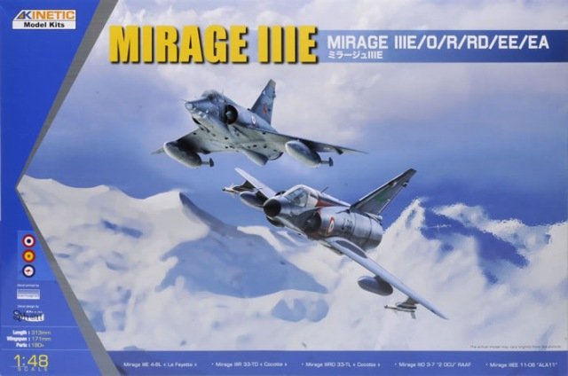 Kinetic K48050 Mirage IIIE /O/R/RD/EE/EA 1/48