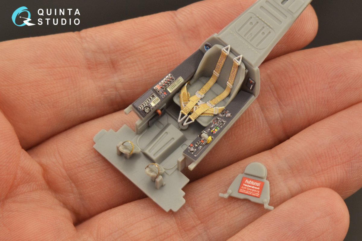 Intérieur imprimé en 3D et coloré sur papier décalcomanie Quinta Studio QD48265 Fw 190A-8 (Hasegawa) 1/48 – image 3