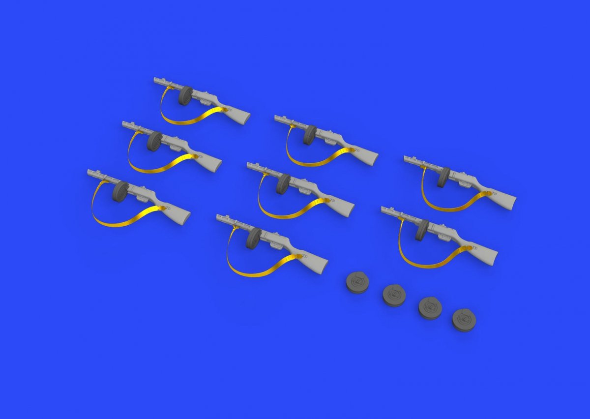 Eduard 635011 PPSh-41 submachine gun 1/35 – immagine 3