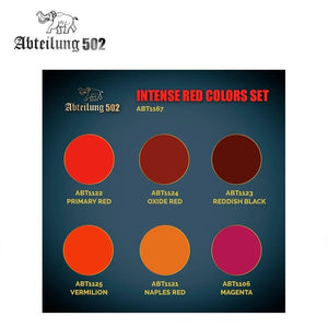 502 Abteilung ABT1167 – INTENSE RED COLORS SET (6pcs) – zdjęcie 2