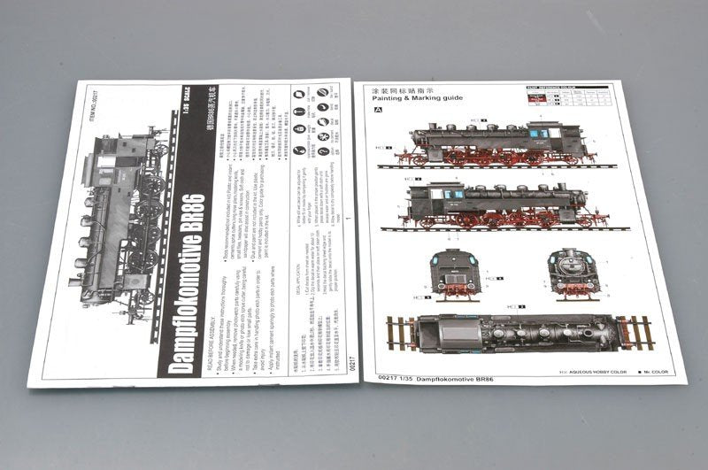 Trumpeter 00217 Dampflokomotive BR86 1/35 – imagen 2