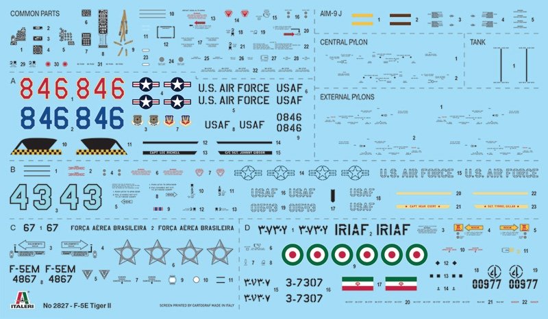 Italeri 2827 F-5E Tiger II 1/48 – zdjęcie 3