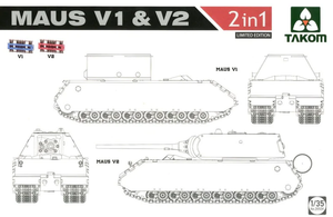 Takom 2050X Maus V1 &amp;amp; V2 (2 in 1) Limited edition 1/35