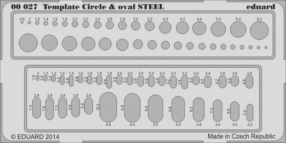 Eduard 00027 Circle & oval STEEL