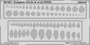 Eduard 00027 Cercle et ovale ACIER