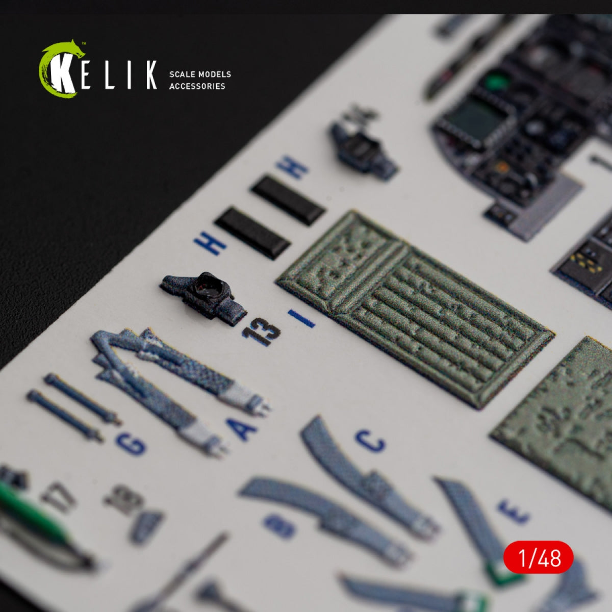 KELIK K48018 A-10C &amp;quot;Thunderbolt II&amp;quot; interior 3D decals for Italeri kit 1/48 – imagen 5