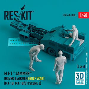 RESKIT RSF48-0035 Pilotes de brouilleur MJ-1 (Guerre du Golfe) (MJ-1B, MJ-1B/C) (scène 2) (3 pièces) (Impression 3D) 1/48 – image 2