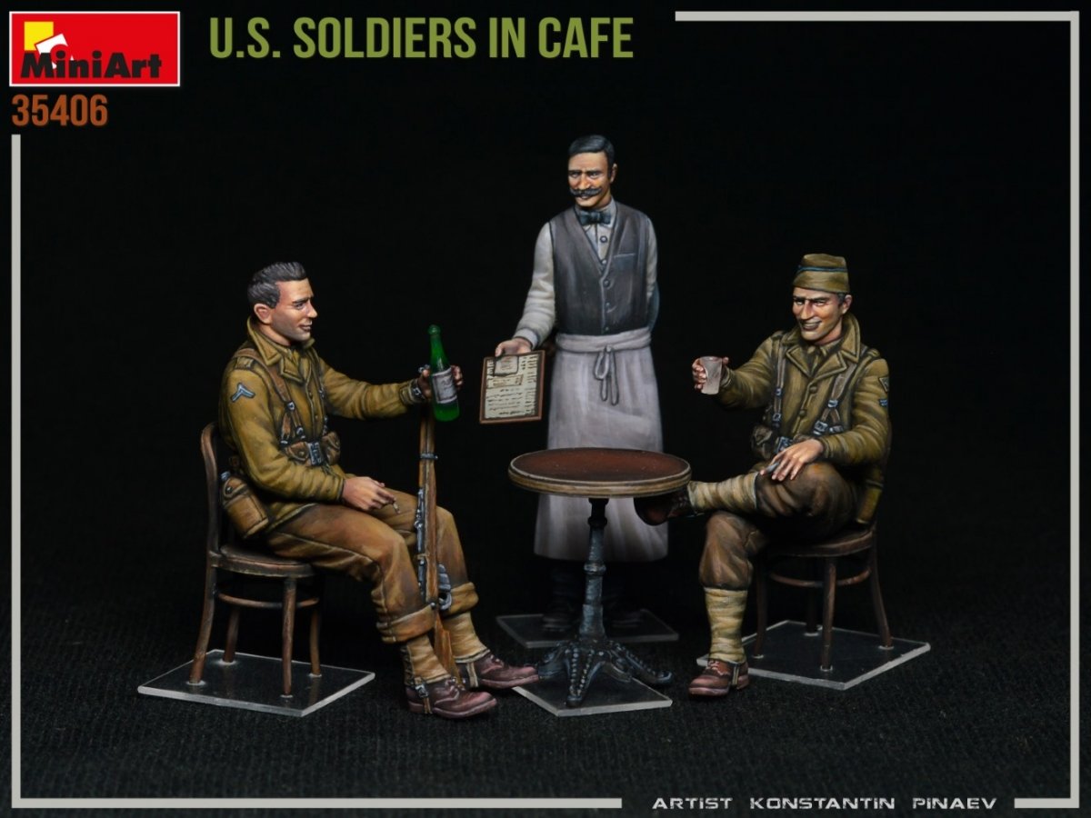 MiniArt 35406 U.S. SOLDIERS IN CAFE 1/35 – zdjęcie 2