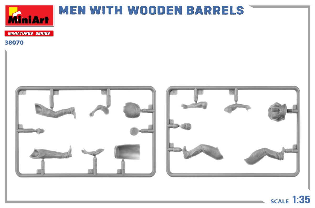 MiniArt 38070 MEN WITH WOODEN BARRELS 1/35 – immagine 7