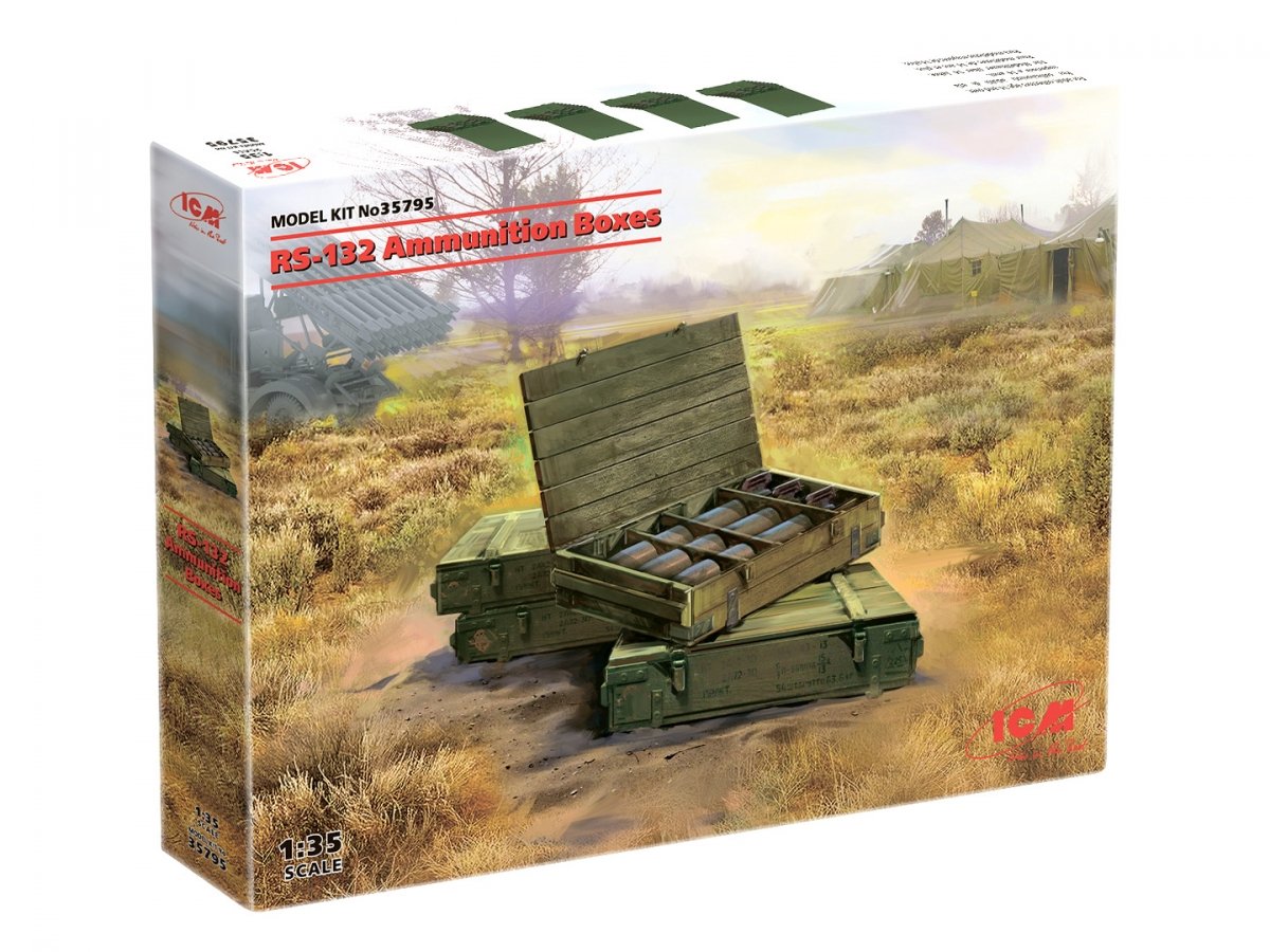 ICM 35795 RS-132 Ammunition Boxes 1/35 – immagine 2