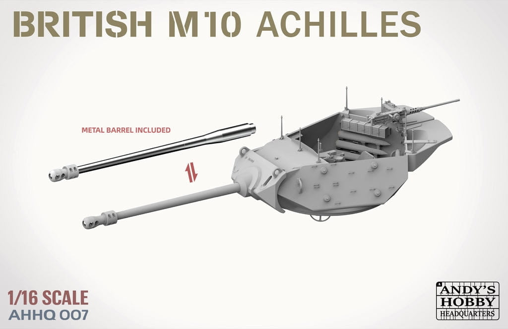 Andy&amp;#39;s Hobby Headquarters AHHQ-007 Chasseur de chars britannique M10 « Achilles » IIc 1/16 – image 4