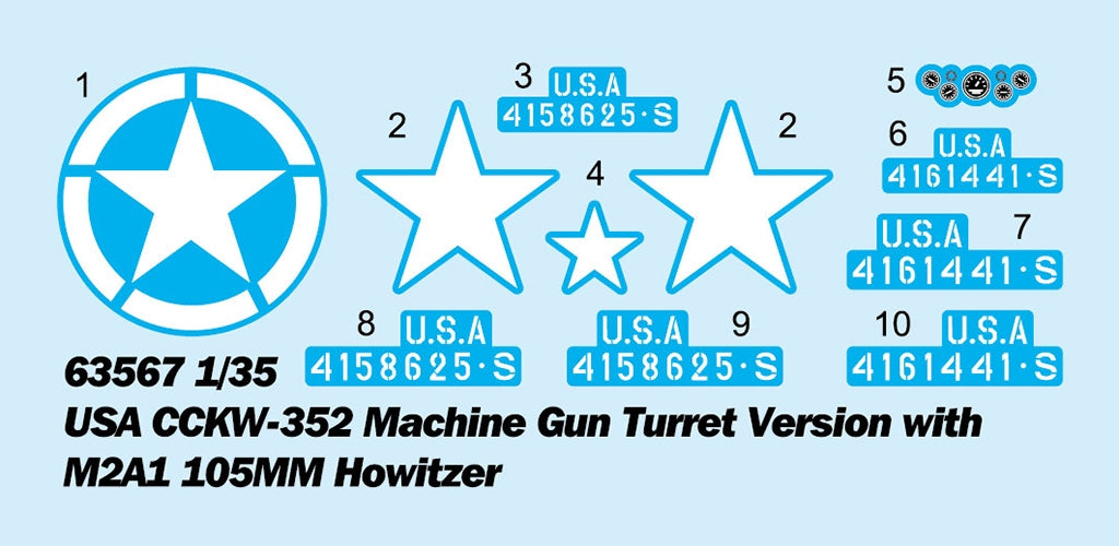 I Love Kit 63567 CCKW-352 with M2A1 105MM Howitzer - Machine Gun Turret Version 1/35 – immagine 4
