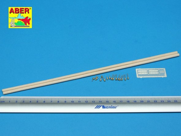 Aber 35D08 Telegraph - pillar set for 2 cross bars with 4 insulators each 1/35 – immagine 2
