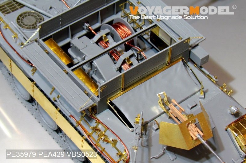 Voyager Model PE35979 WWII German Bergepanther Ausf.A (Early type,Panther A tool holders) Basic For TAKOM 2101 1/35 – imagen 10