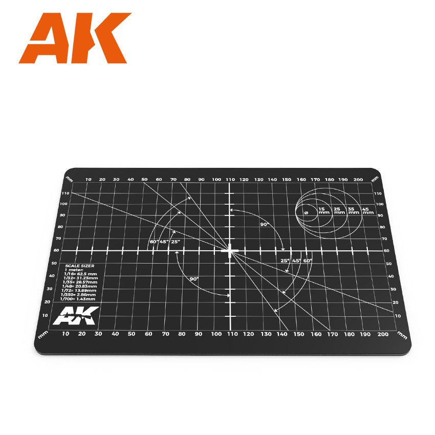 AK Interactive AK9313 DOUBLE SIDE CUTTING MAT (A5) – immagine 4