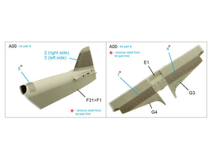Quinta Studio QP48031 Yak-9T Flaps and panels (Zvezda) 1/48 – imagen 2