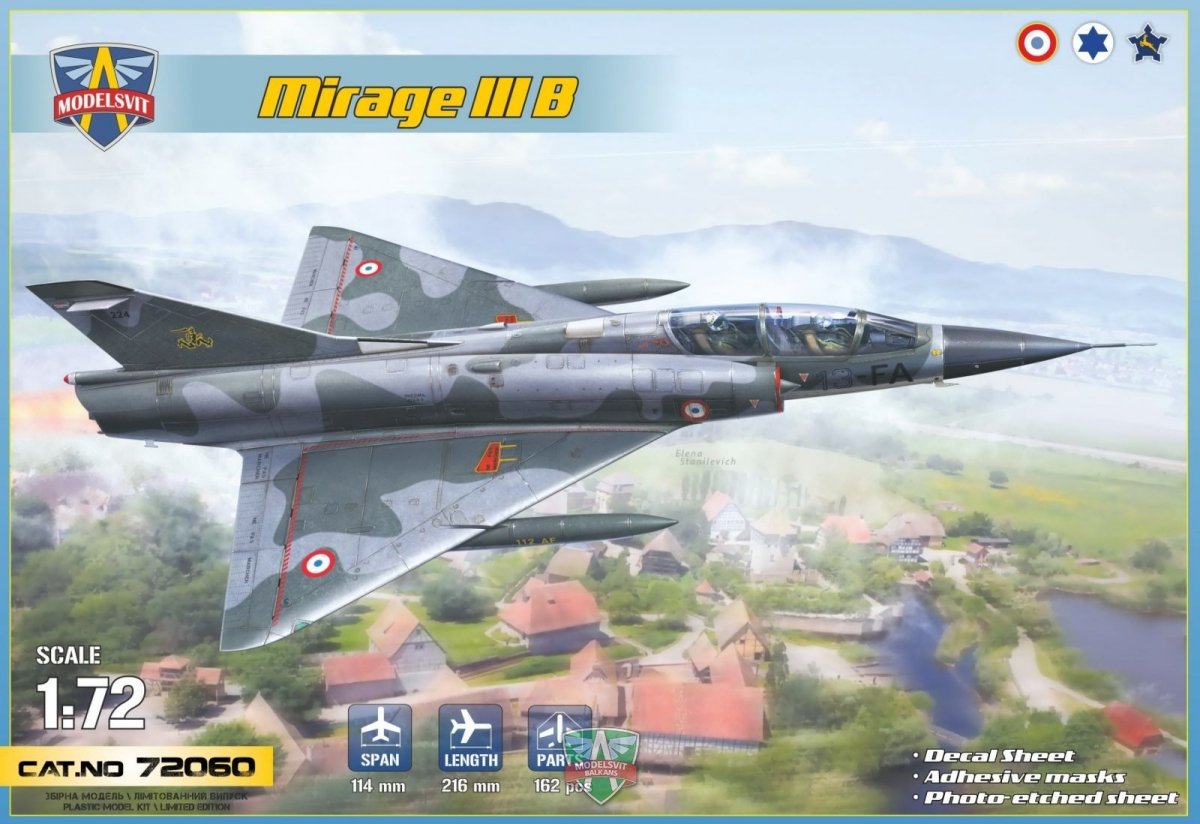 Modelsvit 72060U Mirage IIIB 1/72 BRAK RAMKI &amp;quot;G&amp;quot;/ NO FRAME G