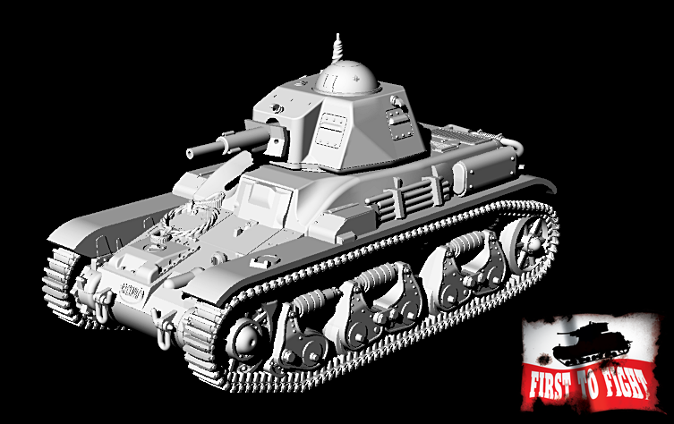 First To Fight PL096 Renault R39 z armatą 37mm SA38 1/72 – Bild 5