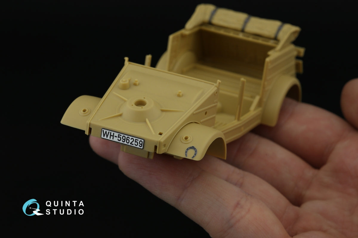 Quinta Studio QD35141 Kubelwagen Type 82 3D-Printed &amp;amp; coloured Interior on decal paper (Tamiya) 1/35 – imagen 9