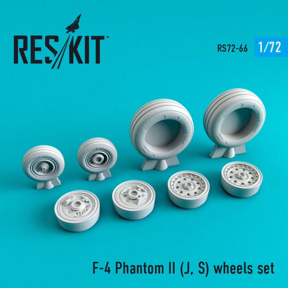 RESKIT RS72-0066 F-4 (J,S) "PHANTOM II" WHEELS SET 1/72