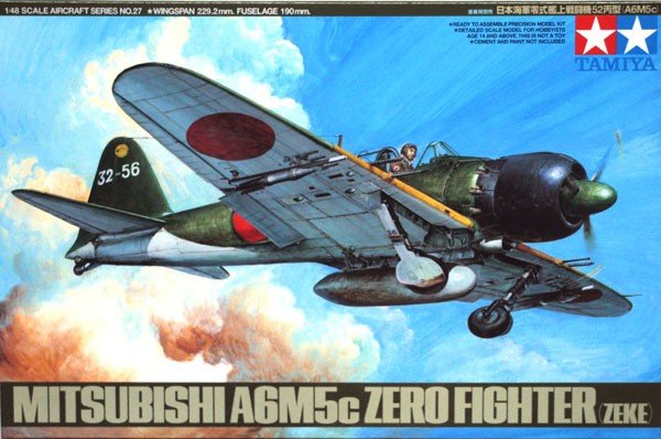 Tamiya 61027 A6M5c Type 52 Zero Fighter (1/48) 