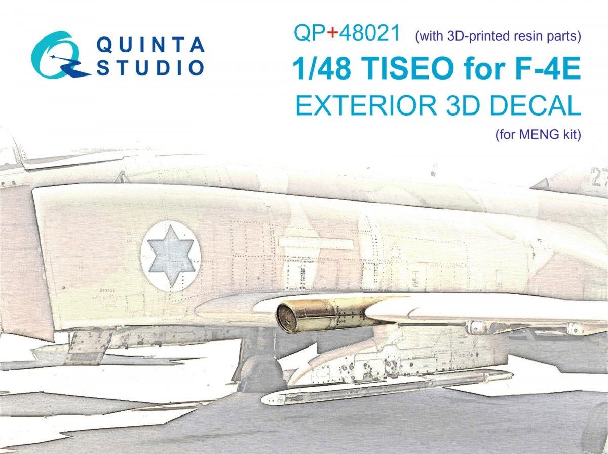 Quinta Studio QP+48021 TISEO for F-4E (Meng) (with 3D-printed resin parts) 1/48