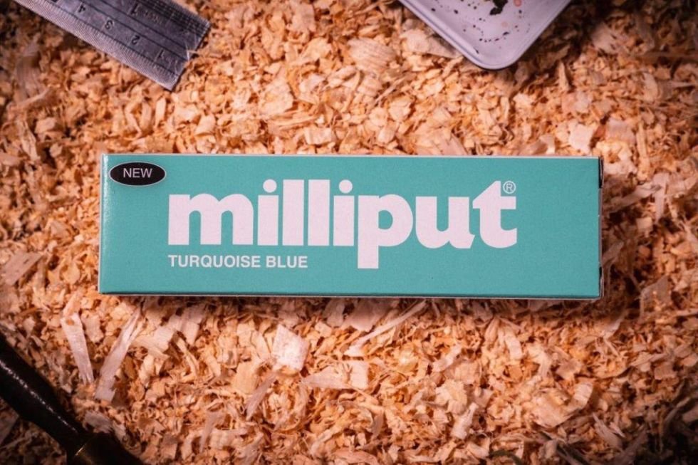 Mastic époxy Milliput ML006 bleu turquoise (113,4 g)