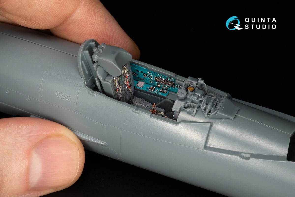 Quinta Studio QD+48577 MiG-21MF Fishbed-J (Moscow plant) 3D-Printed &amp;amp; coloured Interior on decal paper (Eduard) (with 3D-printed resin parts) 1/48 – zdjęcie 13