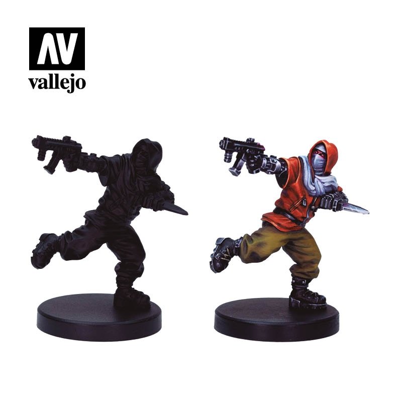 Vallejo 72307 Cyberpunk RED Combat Zone Paint Set 8x17ml – immagine 3