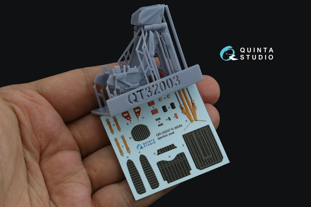Quinta Studio QR+32037 K-36DM (initial release) ejection seat (for Su-17M3/M4/UM3/22, Su-24, MiG-29 9-12 Early aircraft) (All kits) 1/32 – Bild 2