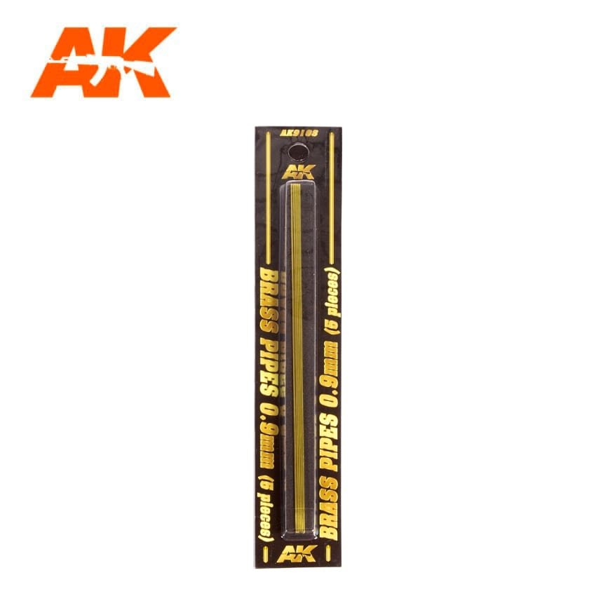 AK Interactive AK9108 BRASS PIPES 0.9MM Ø. 5 UNITS. – Bild 2
