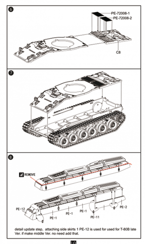 Modelcollect UA72193 Soviet T-80 Main Battle Tank 1970S-1990S N in1 1/72 – Bild 8